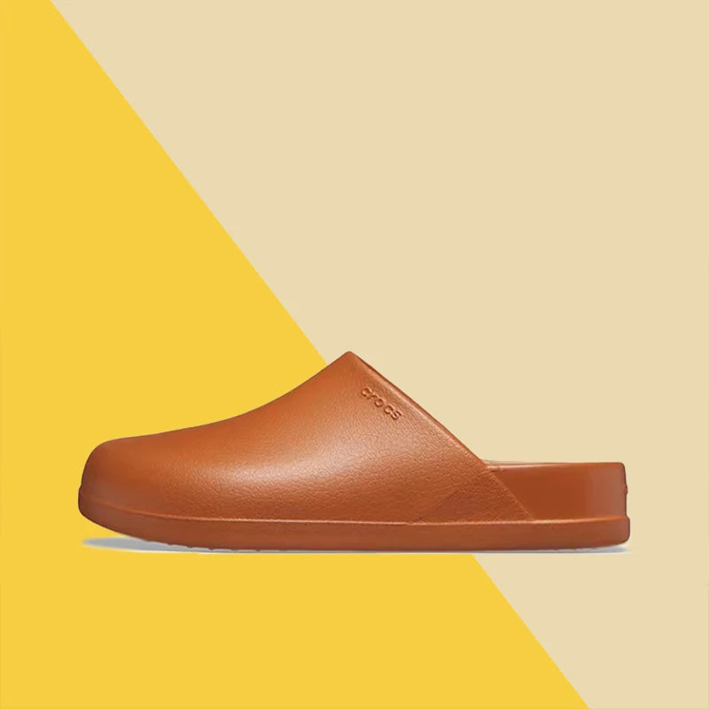 Crocs Dylan Burnished: Retro, Stylish, Lightweight, and Comfortable Slip-On Sandals for Men and Women in Light Brown 209366-21N