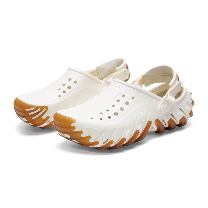 Crocs(Crocs) Men's and Women's Shoes, Reflective Clogs, Beach Shoes, Outdoor Closed-Toe Slippers, Sandals 211675-0Wv